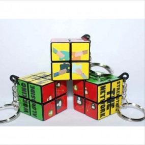 Custom Rubik Cube Keychain
