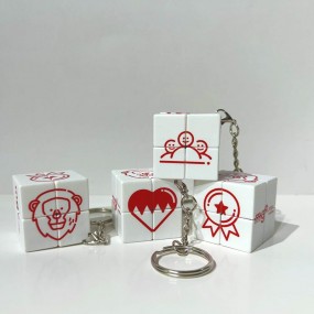 Custom Rubik’s Cube Keychain | Mini Puzzle Cube with Yo...